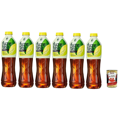 Fuze tea Eistee Fuze tea Alkoholfreies Erfrischungsteegetränk mit Zitrone und Zitronengras 6x1 5 l italienisch Original Pastasauce + kostenlos polpa 400 g 5449000237118