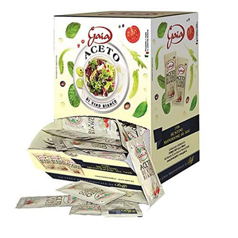 Gaia Essig Gaia Aceto Di Vino Bianco Weißweinessig Portionen Beutel 198x5 ml italienisch Original 8009320035831