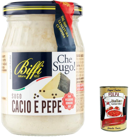 Gaia Biffi sugo Cacio und Pepe Sauce mit Pecorino Romano Dop creme 190 g Saucen & Marinaden italienisch Original