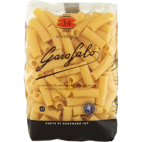 Garofalo Pasta di Gragnano IGP Elicoidale N° 34 Hartweizengrieß Pasta 100% Neapolitanische Pasta Kurze Pasta Packung mit 10x 500g Original italienisch