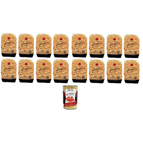 GAROFALO Kurze Pasta GAROFALO Gnocchi Sardi N°36 Nudeln aus Hartweizengrieß Gragnano IGP 16x500gr Original italienisch inkl. Italian Gourmet Polpa 400g 8000139000409
