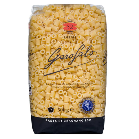 Garofalo Pasta di Gragnano IGP Ditali N° 52 Hartweizengrieß Pasta 100% Neapolitanische Pasta Kurze Pasta Packung mit 500 g italienisch Original