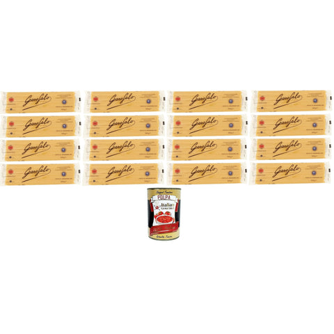 Garofalo Vermicelli N°10 Nudeln aus Hartweizengrieß Gragnano IGP 16x500gr inkl. Italian Gourmet polpa 400g Original italienisch