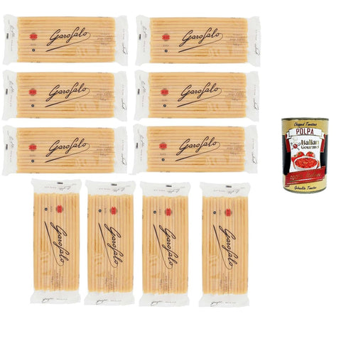 Garofalo Ziti Alla Napoletana N°4 - 15 Nudeln aus Hartweizengrieß Gragnano IGP 10x500gr inkl. Italian Gourmet polpa 400g Original italienisch