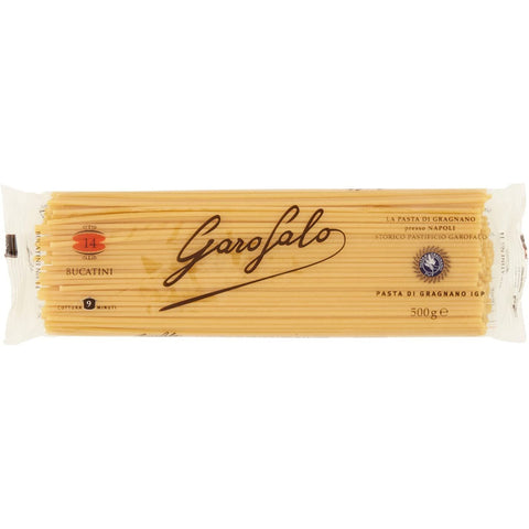 Garofalo Pasta di Gragnano IGP Bucatini N° 14 Hartweizengrieß Pasta 100% Neapolitanische Pasta Längliche Pasta Packung mit 500g Original italienisch