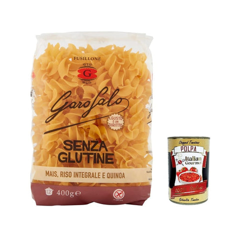 Garofalo Nudeln & Pasta Garofalo Fusillone Senza Glutine Pasta Noodles 400 g 5x italienisch Original + kostenlos Polpa 400 g 8000139929830