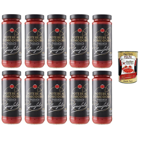 GAROFALO Saucen GAROFALO Potere al Pomodoro Passata di Pomodoro Tomatenpüree 12x700gr Original italienisch inkl. Italian Gourmet Polpa 400g 8000139937859