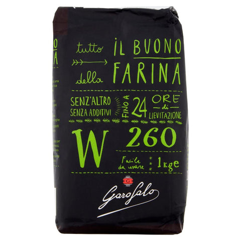 Garofalo Farina di Grano Tenero W 260 Weichweizenmehl Mehl Typ 00 Bis zu 24 Stunden Wachstum 10x 1Kg Original italienisch