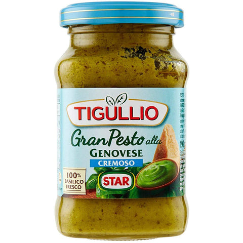 Star Tigullio GranPesto Cremoso Pesto alla Genovese mit Basilikum 190g Sauce 12x Original italienisch