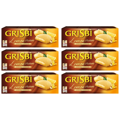 GRISBÌ Vicenzi Grisbi Limone cookies riegel kuchen Kekse Zitronencreme Zitrone 6x150g Original italienisch