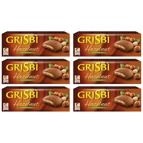 GRISBÌ Vicenzi Grisbi Nocciola Kekse mit haselnuss creme150g riegel biskuits kuchen 6x Original italienisch