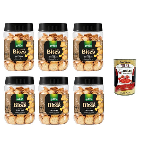 Gullon Crackers Gullon Crackers Cheddar 250 Gr + Italian Goumet polpa 400 g italienisch Original 8410376051933