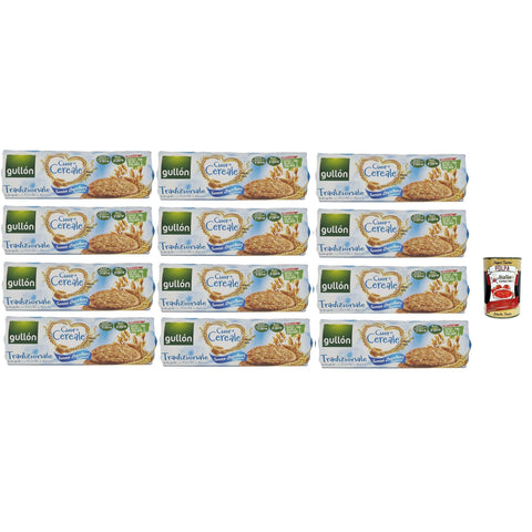 Gullon Gullón Cuor Di Cereali biscotti avena tradizionale Zero Zuccheri Aggiunti Kekse mit Hafer ohne Zuckerzusatz 12x280 g italienisch Original + kostenlos polpa