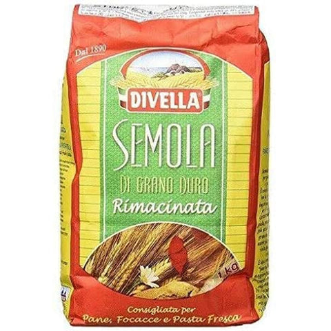 Halal-Wear Weizen Halal-Wear Hartweizengrieß - Semola di Grano Duro Rimacinata - 12 x 1000 g Vorratspacket 12 kg Original italienisch