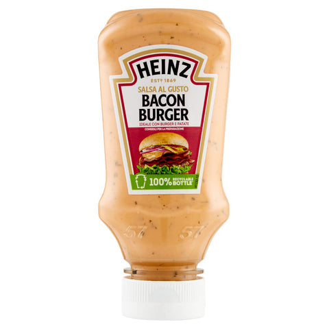 Heinz Salsa Bacon Burger geräucherte und aromatisierte Bacon sauce 3x225g Original italienisch