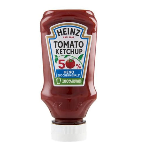 Heinz Saucen & Marinaden 5x Heinz Tomato Ketchup 50% Meno Zucchero e Sale 50 % weniger Zucker und Salz 235 g