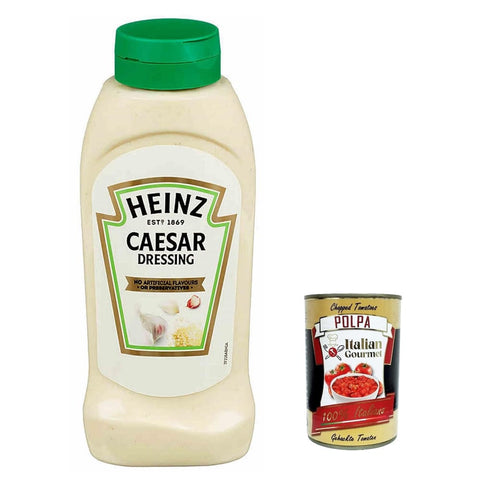 HEINZ Saucen & Marinaden HEINZ Sauce Salade Caesar dressing Flacon Chips Gewürz Flasche 6x 830g italienisch Original 8001040201664