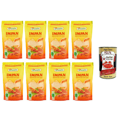 Ariosto Impan Impanatura con Uovo Impan Panade mit Ei 8x230 g Aromapulver italienisch Original