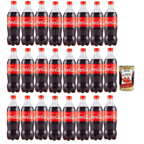 original Pet flasche EINWEG kohlensäurehaltiges Getränk Softdrink 24x66 cl italienisch Original Pastasauce + kostenlos polpa 400 g