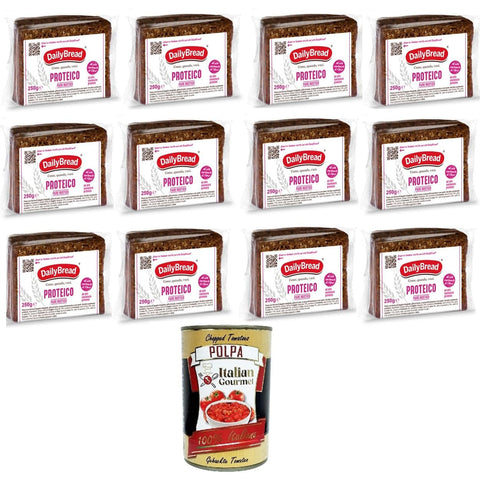 Dailybread Pan Proteico Rustico Rustikales Proteinbrot 12x250 gr Baguette italienisch Original