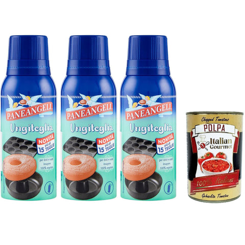 Paneangeli Ungiteglia per dolci e salati insapore Paneangeli Fett für geschmacksneutrale Süßigkeiten und herzhafte Gerichte 3x75 ml italienisch Original