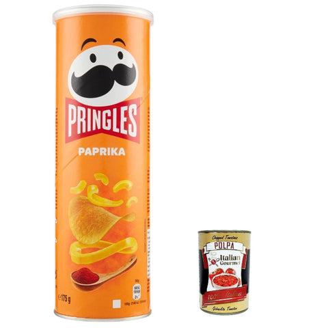 Paprika Salziger Paprika, Salziger Snack mit Paprika Geschmack, Kartoffelchips 12x175g Original italienisch