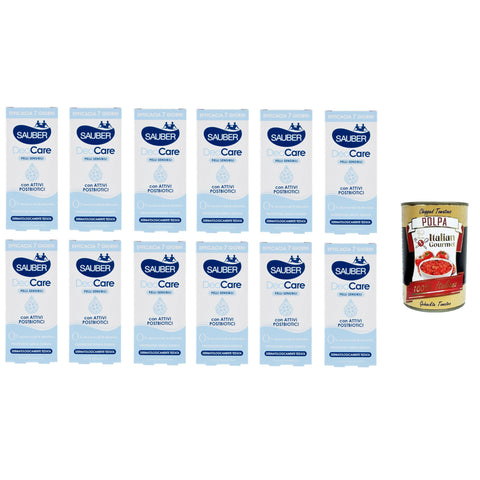 Sauber Deodorante Deocare Deodorante in crema, Deodorant Deocare Creme-Deodorant 12x35ml Original italienisch inkl. Italian Gourmet Polpa 400g