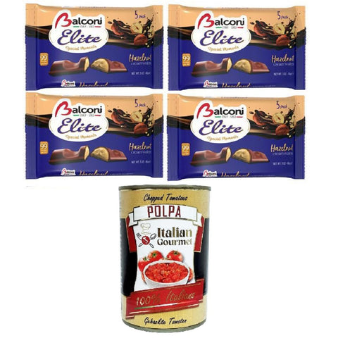 Balconi Elite Special Moments hazelnut Cream Wafers Haselnusscremewaffeln 4x86gr inkl. Italian Gourmet polpa 400g Original italienisch
