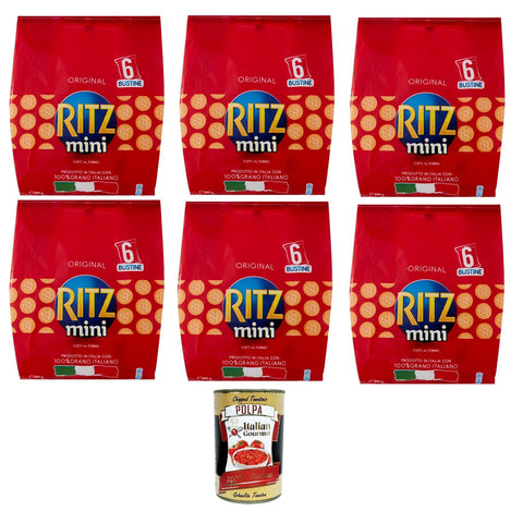 Saiwa Ritz Mini Multipack Salzige Kekse salted cookies 6x40g Original italienisch