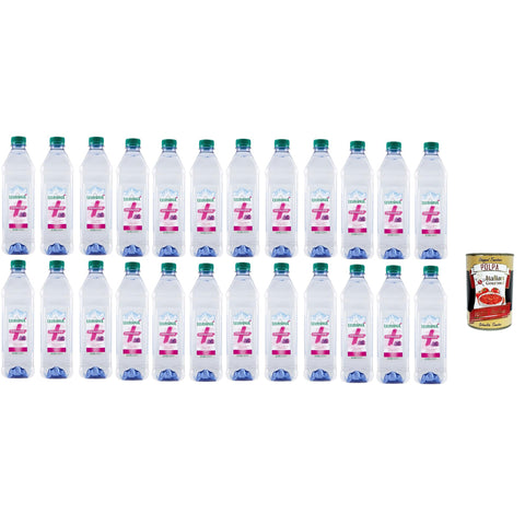 Levissima Levissima Levissima, Levissima + Potassio Pro - power Gusto Mora, Natürliches Mineralwasser mit Kalium 24x 500ml inkl. Italian Gourmet polpa 400g Original italienisch