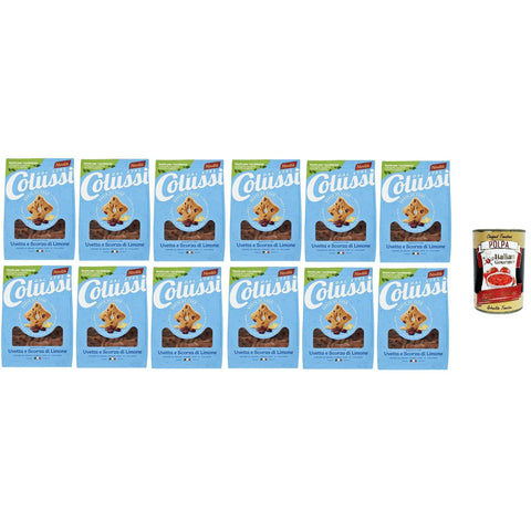 Colussi Kekse, Rosinen und Zitronenschalen 12x500g Original italienisch
