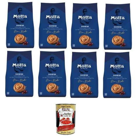 Motta Danese Con farcitura di frutti rossi e uvetta Mit roter Frucht - und Rosinenfüllung 8x270gr inkl. Italian Gourmet polpa 400g Original italienisch