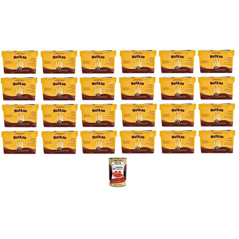 Nutkao Crema Al Cacao Con Nocciole E Grissini Kakaocreme mit Haselnüssen und Grissini 24x104gr inkl. Italian Gourmet polpa 400g Original italienisch