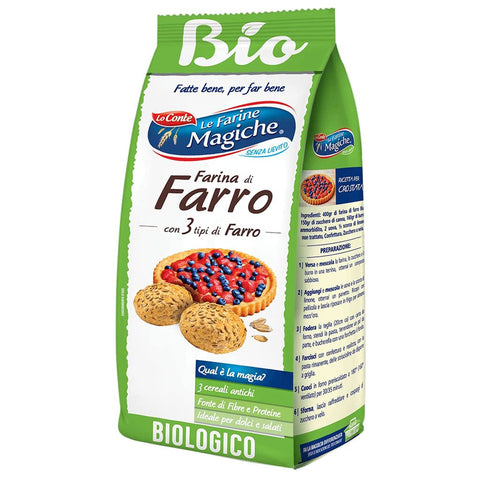 Lo conte le farine magiche farina di farro Dinkelmehl 500g Original italienisch