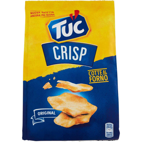 Tuc Crisp Salzgebäck Crackers Gebacken gesalzen Meersalz 100g 6x Original italienisch inkl. Italian Gourmet Polpa 400g