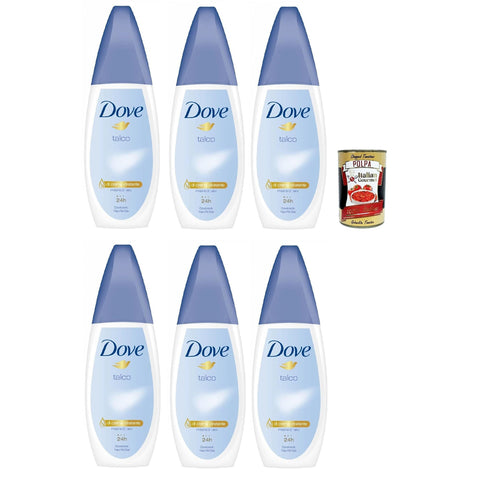 Dove Deodorante Vapo Talco, Deodorant Kein Gas 24h Talkum - Duft - Deo 6x 75ml inkl. Italian Gourmet polpa 400g Original italienisch