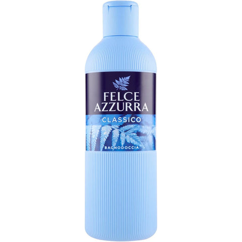 Felce azzurra Paglieri Klassisches Duschgel unverwechselbares Parfüm spendet der Haut Feuchtigkeit - 650 ml 12x Original italienisch inkl. Italian Gourmet Polpa 400g