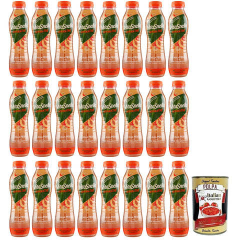 Vitasnella Depurathé Tè alla Pesca, Eistee mit Pfirsichen mit reinigenden Kräutern 24x500ml Original italienisch Getränk