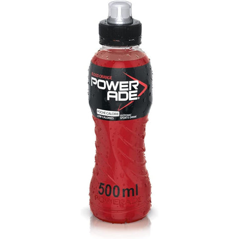 Powerade Arancia Rossa Bevanda energetica Energiegetränk Rote orange 50 cl 24x Original italienisch