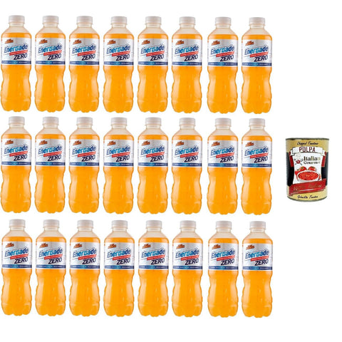 Energade Reintregatore Energade - Reintregatore di sali minerali zero Zuccheri aggiunti Gusto Arancia Mineralsalz - Ergänzungsmittel Ohne Zuckerzusatz. Orangengeschmack 24x50cl inkl. Italian Gourmet polpa 400g Original italienisch