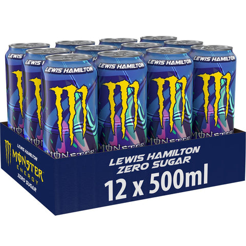 Monster Energy Lewis Hamilton Zero - koffeinhaltiger Energy Drink mit erfrischendem Pfirsich - Nektarinen Geschmack ohne Zucker und ohne Kalorien Dosen ( ) 24 x 500 ml inkl. Italian Gourmet Polpa 400g Original italienisch