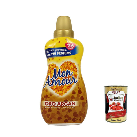 Felce Azzurra Mon Amour Weichspüler Konzentrat Argan 650 mln 12x Original italienisch inkl. Italian Gourmet Polpa 400g