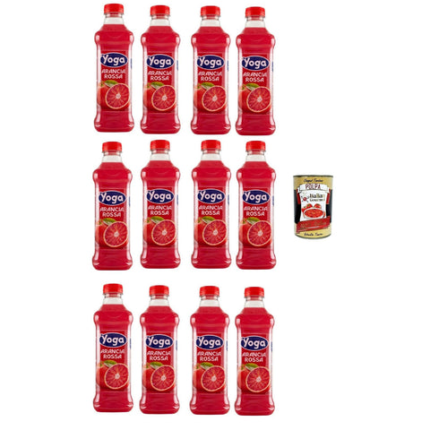 Yoga PET flasche Fruchtsaft fruit juice Arancia rossa Rote orange saft 12x1000ml Original italienisch Fruchtaufstrich
