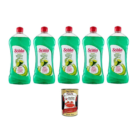Scala detergente piatti al Limone, Zitronen Geschirrspülmittel 5x750ml Original italienisch Haushalt