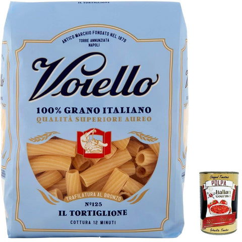 Voiello Pasta Tortiglioni Nudeln 100% N142 20x 500g inkl. Italian Gourmet Polpa 400g Original italienisch