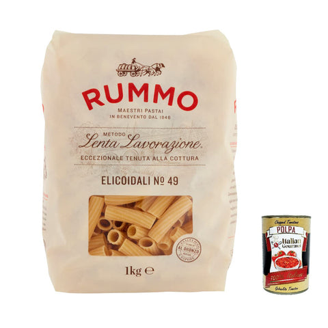Rummo Elicoidali N. 49 Hartweizengrieß Pasta Italienische Nudeln Packung 4x1kg Original italienisch