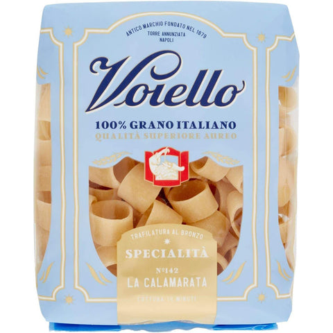 Voiello Pasta Calamarata Nudeln 100% N142 8x 500g inkl. Italian Gourmet Polpa 400g Original italienisch