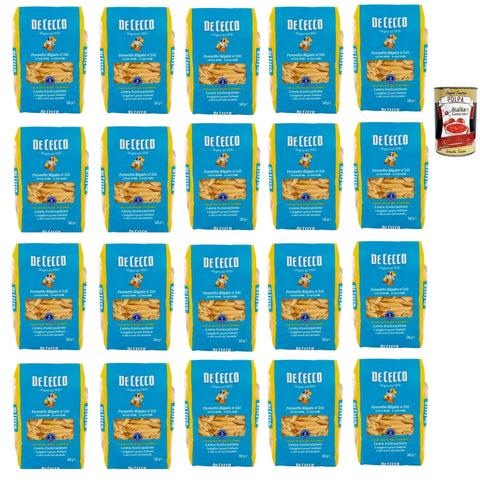 DE CECCO Pennette Rigate N°241 100% Pasta Nudeln 20x500g Original italienisch
