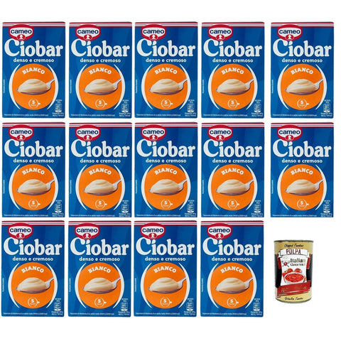 Cameo Ciobar Bianco Pulver Zubereitung für Heiße Weiße Schokolade Hot Chocolate Packung, jede Packung enthält à 14x105g Original italienisch Getränk
