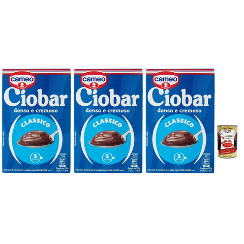 Cameo Ciobar Classico Kakao heiße schokolade istant chocolate 3x 125g schoko, istant hot chocolate Original italienisch inkl. Italian Gourmet Polpa 400g